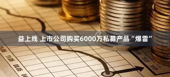 益上线 上市公司购买6000万私募产品“爆雷”